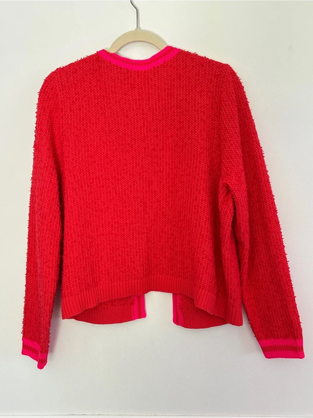 Lilly Pulitzer Nalayna Bouclé Cardigan Size XL Fuzzy Preppy Pocket Cozy Layering